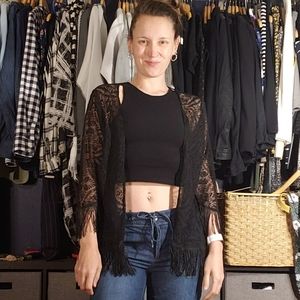 Band of Gypsies Sweaters - Band of Gypsies Fringe Coverup Band of Gypsies Sweaters - Band of Gypsies Fringe Coverup